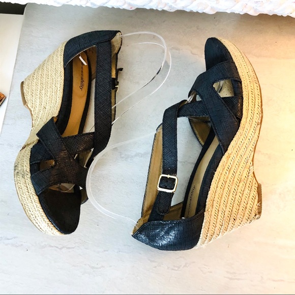 Solesenseability navy and natural wedges - Picture 4 of 8